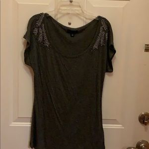 Banana Republic Factory Beaded Sleeve Tee. Small